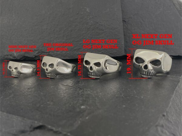 アクセサリー JIM SKULL RING-Solid Type A201CG Original Jim Skull Ring | Sterling Silver, Made in USA – Alfred