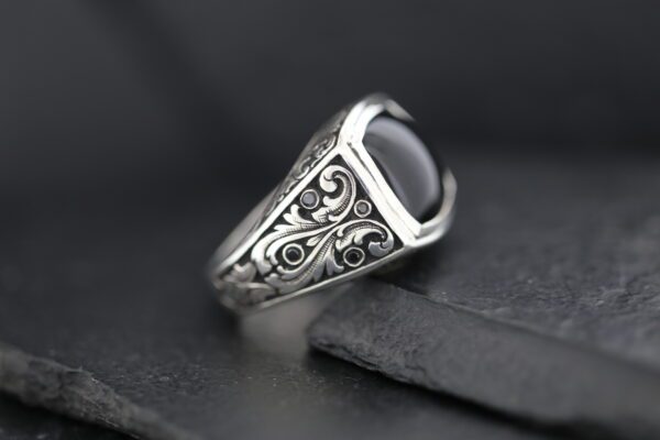 HAND ENGRAVED 14 X 14 CUSHION CUT MOUNTING - Image 11