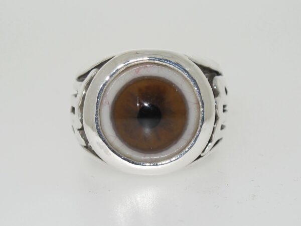 Ring with a realistic human eye design.